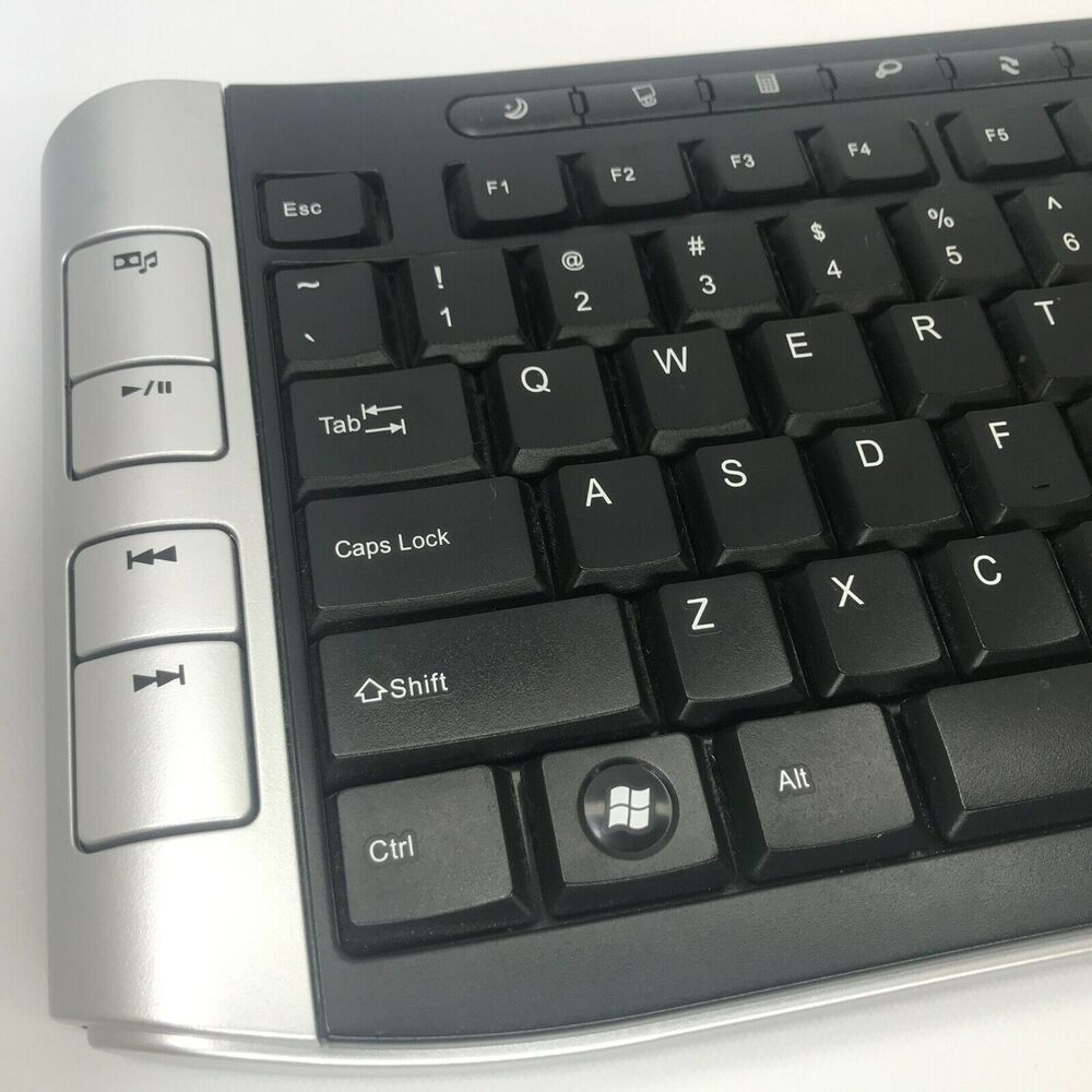 Inland Pro 60178 2.4GHz 118-Key Wireless Multimedia Keyboard BLACK Great Cond...